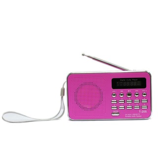 Easy IT ลำโพงวิทยุ ลำโพง Mp3 รุ่นT-205 (สีชมพู)