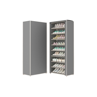 โปรโมชั่น : ใส่โค้ดMTCHECK88ลดเพิ่ม50บาทชั้นวางรองเท้า ตู้เก็บรองเท้า 3ชั้น จำนวน 9 คู่ ผ้าคลุม กันน้ำ กันฝุ่น พร้อมช่องเก็บของด้านข้าง ตู้ใส่รองเท้า