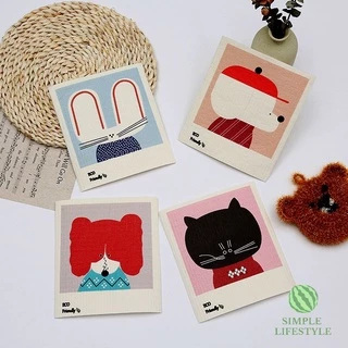 พร้อมส่ง! 97 ผ้าฟองน้ำ ฟองน้ำล้างจาน ผ้าเช็ดจานอเนกประสงค์ พิมพ์ลายน่ารัก ซับน้ำดี แห้งไว