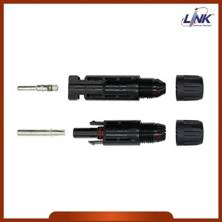 Link MC4 Connecter (Pair) 1500V. ข้อต่อสายโซล่าเซลล์ ขนาด 4 ตร.มม. และ 6 ตร.มม. CB-1002 Solar cell