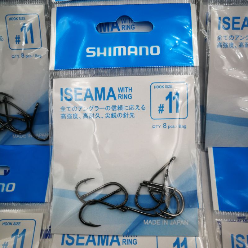 ีตัวเบ็ดชิมาโน่แท้  ISEAMA WITH RINGแบรนด์ SHIMANO. ของแท้ผลิต ประเทศญี่ปุ่น