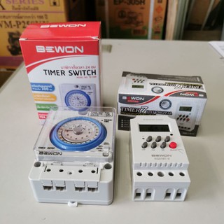 ไทม์เมอร์สวิตช์​ นาฬิกาตั้งเวลา​ TIMER​ SWITCH​ BEWON​ TB 388 แบบเข็ม TB118N แบบเสียบ และ ไทม์เมอร์ดิจิตอล KG316T