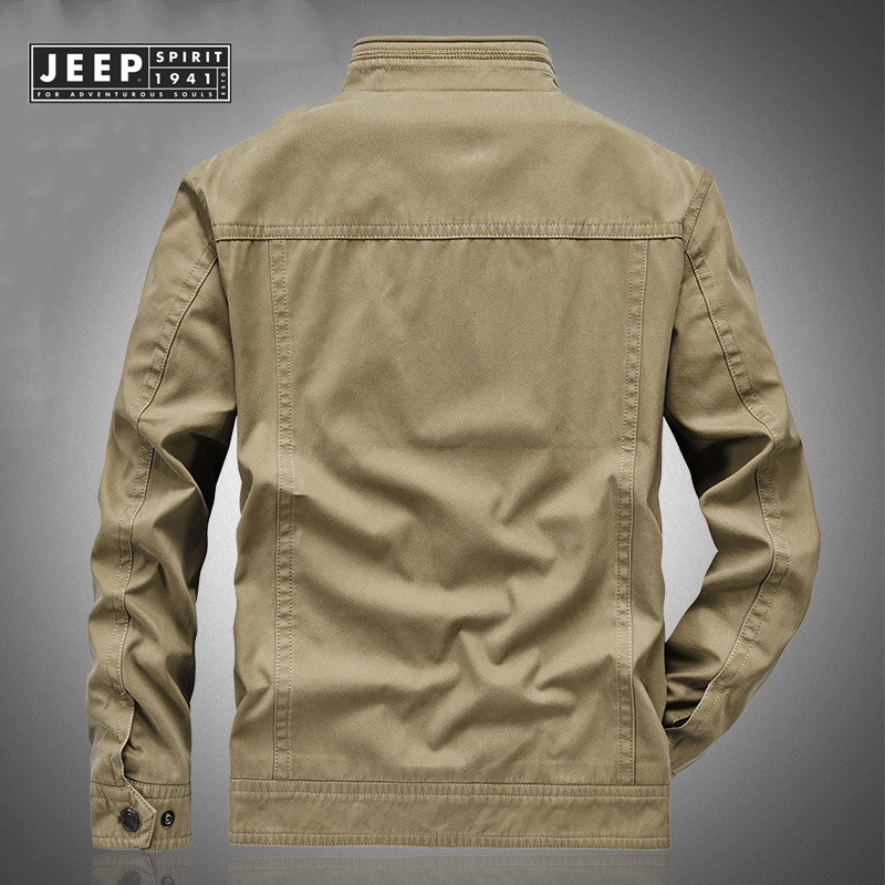 JEEP SPIRIT جاكيت قطن واقٍ من الرياح واسع (حتى 6XL) — صورة 4