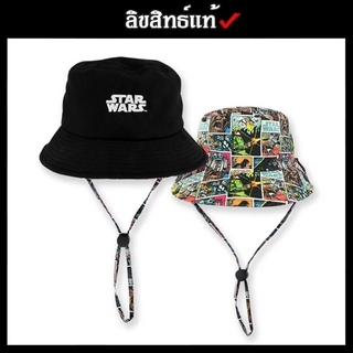 ✅ ลิขสิทธิ์แท้ ✅ หมวกบักเก็ตมีสาย ใส่ได้ 2 ด้าน ขนาด Free Size ลาย Star Wars สตาวอร์ หมวกบักเก็ต หมวกบักเก็ต รุ่น 653