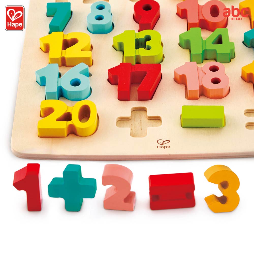 Hape - Chunky Number Math Puzzle        ปริศนา ลายตัวเลข        3Y+ รูปที่ 4