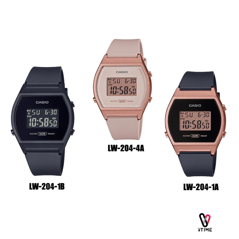 นาฬิกาข้อมือผู้หญิง CASIO รุ่น LW-204 | LWA-300H | LWA-300HRG