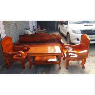 ชุดรับแขกไม้แผ่นเดียว087-4088644