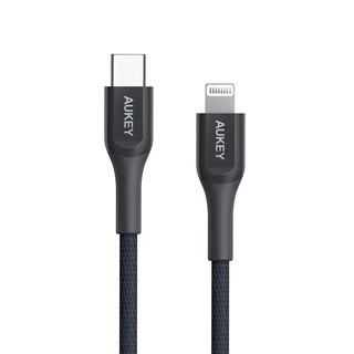 AUKEY สายชาร์จเร็วไอโฟน 8-14 Series PD 20W Kevlar USB-C to Lightning Cable มาตรฐาน MFI | CB-AKL3/4