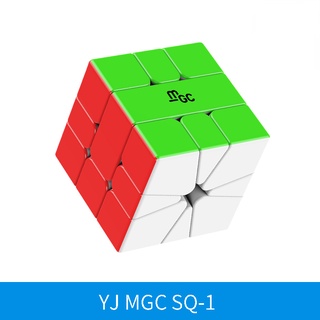 Yj MGC SQ-1 ของเล่นรูบิค แม่เหล็ก ไร้สติกเกอร์ MGC Square-1 Cubo Magico