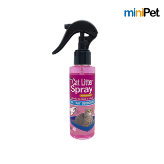 Minipet (มินิเพ็ท) สเปรย์ดับกลิ่นทรายแมว Cat Litter Spray กลิ่นซากุระ บรรจุ 120 มล.