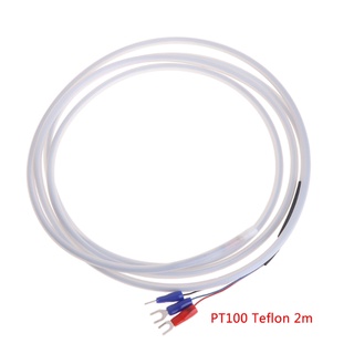 Pcf* เซนเซอร์วัดอุณหภูมิน้ํามัน PTFE PT100 RTD 3 สาย กันน้ํา กันกัดกร่อน 2 เมตร