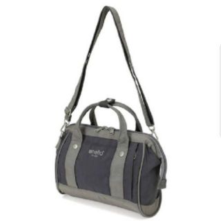 anello Mini Shoulder Bag Cotton Nylon Grey อเนลโล่ กระเป๋าถือและสะพาย สีเทาไซส์มินิ (ของแท้)