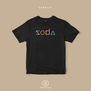 เสื้อยืด พิมพ์ลาย soda สีดำ (TS00123) #SOdAtee #SOdAPrintinG