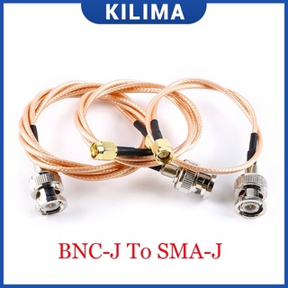 Bnc-j Male To SMA-J Male Pug สายเคเบิ้ลเชื่อมต่อ RF Coax RG316 15 30 50 100 ซม.