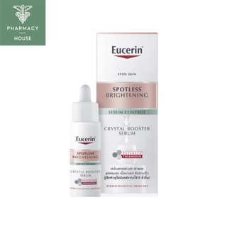 //ของแท้ฉลากไทย//  Eucerin spotless brightening sebum control crystal booster serum 30 ml.