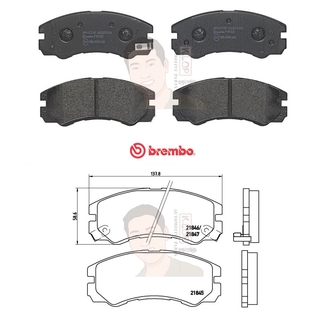 P59 020B ผ้าเบรก F (แท้ BREMBO รุ่น Black) ISUZU ทรูปเปอร์ Trooper 3.0 3.2 3.5 3.8 ปี93-&gt;