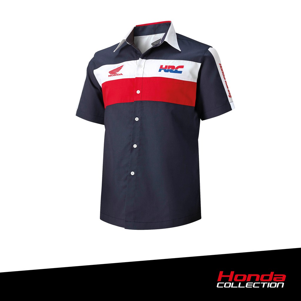 [Collection 2021] Honda เสื้อเชิ้ต HRC ผู้หญิง สีกรม Honda HRC LADY Shirt Navy