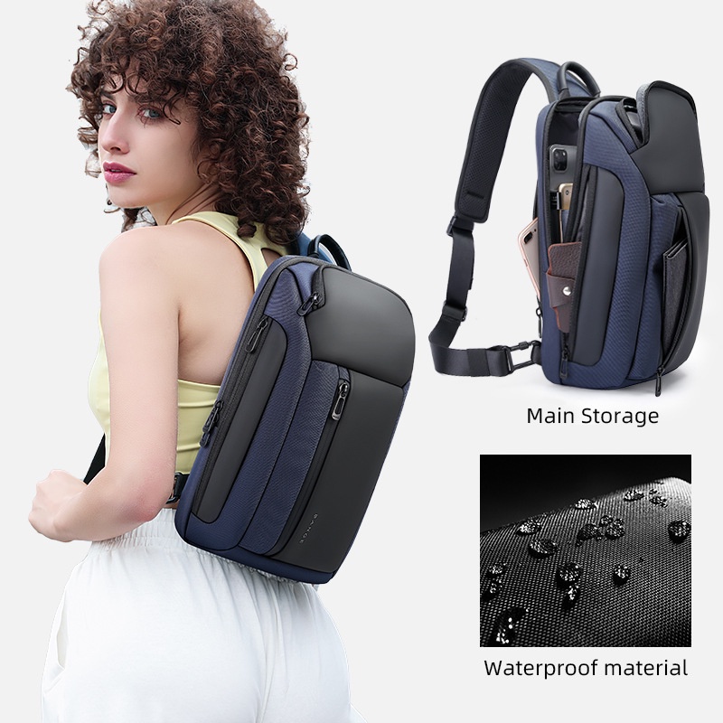Cool Men Travel Crossbody Bags Man Chest Bag Casual Unisex Sling Bags Fashion Man Shoulder Bag