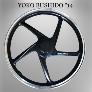 ล้อเเม็กขอบ14 Yoko Bushido แม็ก ขอบ14 Fino คาบู Mio คาบู Click125i Clickตัวเก่า Click110 Airblade