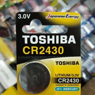 ถ่าน Toshiba CR2430, DL2430, ECR2430 Lithium 3V จำนวน 1ก้อน ของใหม่ ของแท้