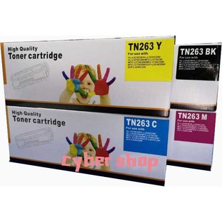 Brother TN-263 Bk , C , M , Y หมึกเทียบเท่า HL-L3230CDN , HL-L3270CDW , DCP-L3551CDW , MFC-L3735CDN