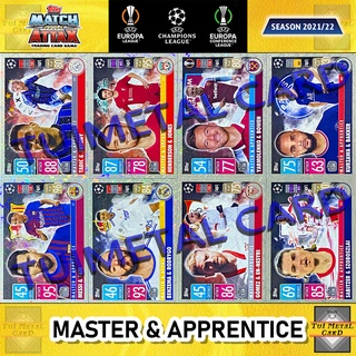 MATCH ATTAX 2021/22 UEFA CHAMPIONS LEAGUE: MASTER &amp; APPRENTICE การ์ดสะสมฟุตบอล Football Trading Card