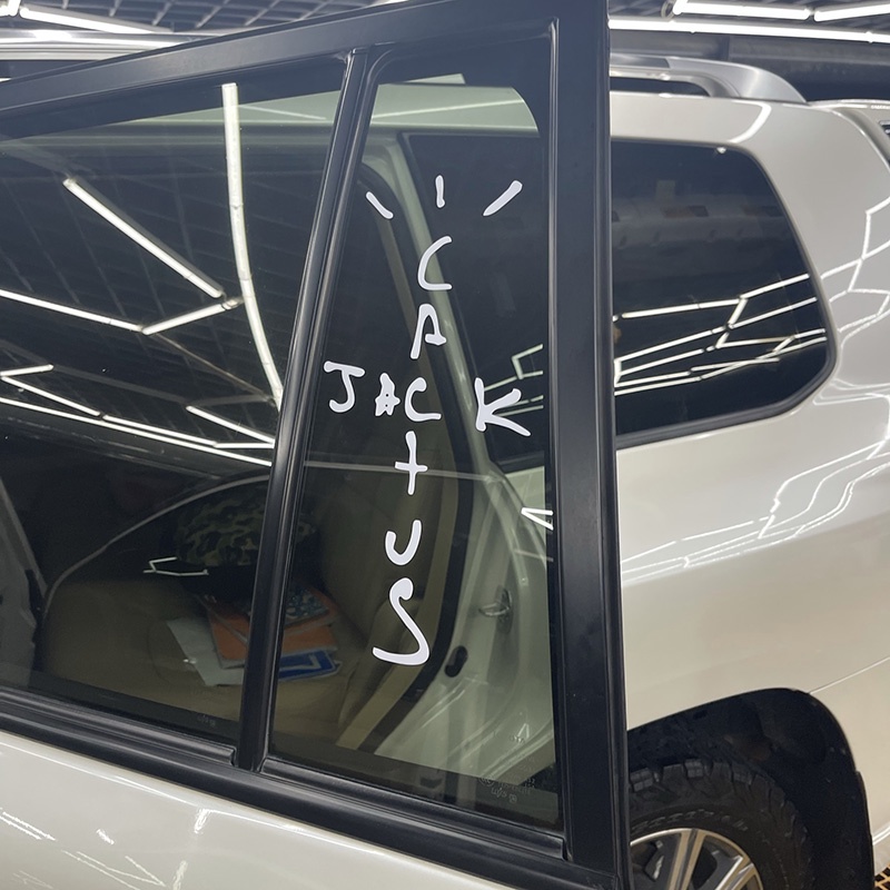 P-a453 Hollow สติ๊กเกอร์ติดรถยนต์สติ๊กเกอร์สะท้อนแสง Travis Scott Street Wear Cactus Jack Text English Motorcycle Car Sticker