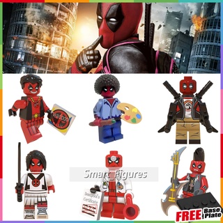 Deadpool Series Minifigures Doctor Samurai จิตรกรพังก์ Deadpool Marvel ของเล่นของขวัญ Minifigures WM6050