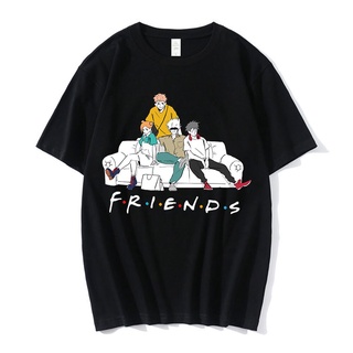 เสื้อยืดลําลอง แขนสั้น คอกลม ทรงหลวม ลายอนิเมะ Jujutsu Kaisen Friends DOkpoe24AFdnfm87 สไตล์ฮาราจูกุ แนวสตรีท คลาสสิก ไม