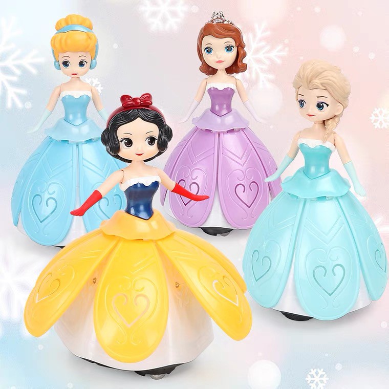 [พร้อมส่ง]​Princess Frozen Dances เจ้าหญิงเต้นรำ มีไฟมีเสียงเพลง(ไม่แถมถ่าน เพลงlet’s goเพลงเดียวทุกแบบ) ราคา ถูกที่สุด ดีลบีเคเค