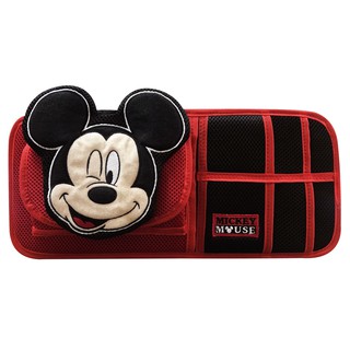 ลิขสิทธิ์แท้ มิกกี้เม้าส์ ที่คลุมบังแดดหน้ารถยนต์ 1 ชิ้น สีดำแดง Mickey Mouse Disney Car Sun Visor Sunshade Cover