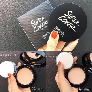 HF201 แป้งพัฟผสมรองพื้น Sivanna Colors Super Cover Two Way Cake Powder ปกปิด คุมมัน 10g