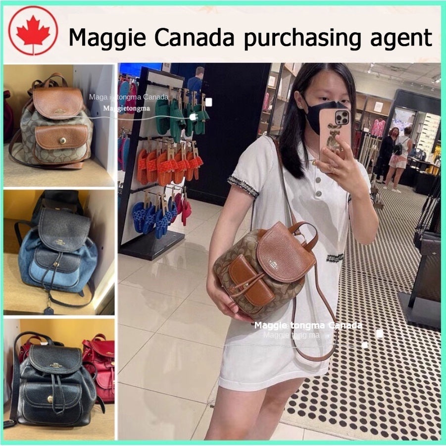 #Maggie Canada# ของแท้ 100% Coach Travel Backpack C4120 กระเป๋าเป้ความจุขนาดใหญ่