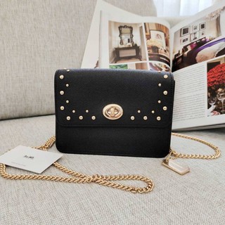 👑ผ่อน0%~แท้100%👑 กระเป๋าสะพาย COACH F44964 BOWERY CROSSBODY WITH STUDS