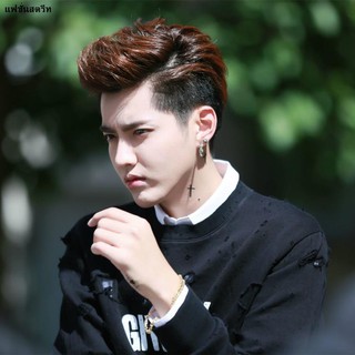 Wu Yifan วิกผมเด็กผู้ชายสไตล์เดียวกันวิกผมเวอร์ชั่นเกาหลีหล่อและมีชีวิตบุคลิกผู้ชายผมสั้นปกหลังผมเครื่องบิน