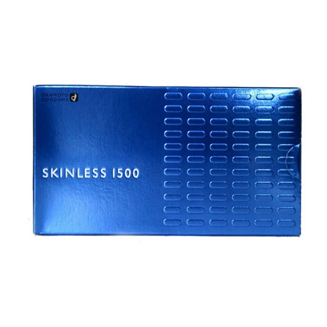 ถุงยางอนามัย ญี่ปุ่นแท้ 100% Okamoto Skinless series 1500 ถุงยางอนามัย ที่มีขนาด 52 มม 12 ชิ้น