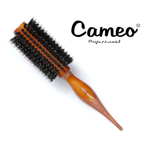 Cameo แปรงกลมขนธรรมชาติด้ามลายไม้  27 mm. RM380