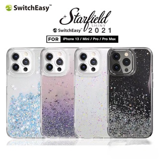 SwitchEasy Starfield เคส iPhone 13/13 Pro/13 Pro Max/13 Mini เคสไอโฟนลายกากเพชร 3 มิติ เคสกันกระแทก 1.2 เมตร