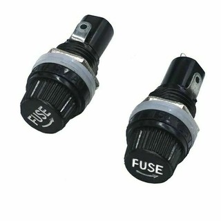 กระบอกฟิวล์ 5*20 มม.10A 250V ฟิวส์ 5x20 สีดำประกันซ็อกเก็ตแผง mount Fuse Socket ทองแดง