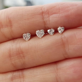 Me.phenomenal : cz diamond heart (silver925/เงินแท้925)