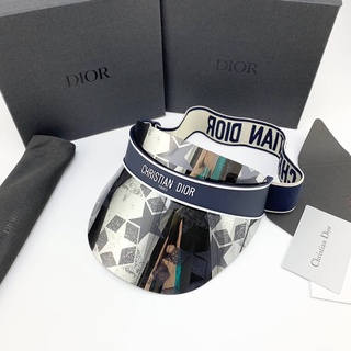 CHRISTIAN DIOR DIORCLUB V1U BLUE DIOR ETOILE VISOR หมวกแก๊ป แบรนด์คริสเตียนดิออร์ กันแดด uv400 เลนส์ปรอทลายดาว