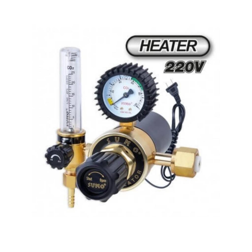 เกจ์ CO2 Regulator 220V (รุ่นปรับแรงดัน) SUMO Regulator CO2/Heater 220V