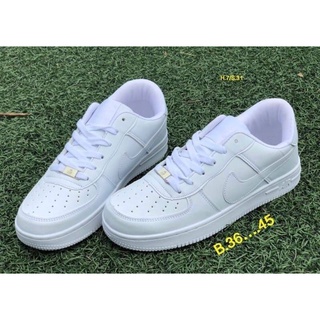 รองเท้าผ้าใบnike  air force 1ขาวล้วน