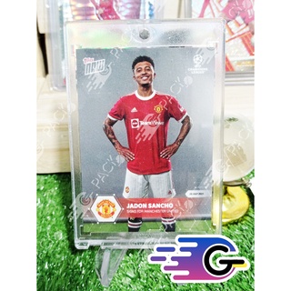 การ์ดนักฟุตบอล 2021 Topps Now UEFA Jadon sancho  Manchester United  (แถม Topload+teambag)