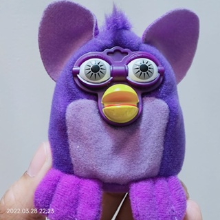 #พวงกุญแจ #ตุ๊กตา #เฟอร์บี้ #Furby #สีม่วง #Tiger by #McDonalds #ตาปากพลาสติก #มีตำหนิที่ปากตาเล็กน้อย #ลิขสิทธิ์แท้