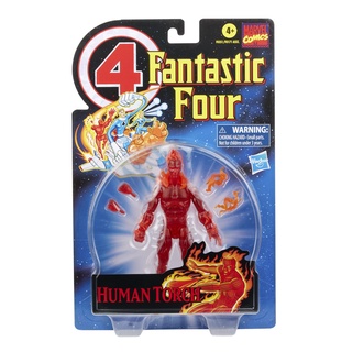 Hasbro Marvel Legends Series Retro Fantastic Four The Human Torch 6-Inch Action Figure ฮิวแมน ทอร์ช ขนาด 6 นิ้ว