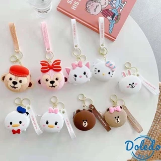 กระเป๋าใส่เหรียญและลิปสติกแบบมินิ ออกแบบเป็นรูปหมีน้ำตาล กันน้ำด้วยซิลิโคน สำหรับแฟนๆ มินเนี่ยนส์และมิกกี้เมาส์