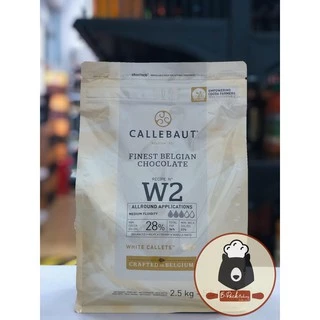 (500g) (CLB W28% แบ่งขาย500g) แคลเลอร์บาว ไวท์ช็อคโกแลต กูแวร์ตูร์ 28% CALLEBAUT White Couverture 28%