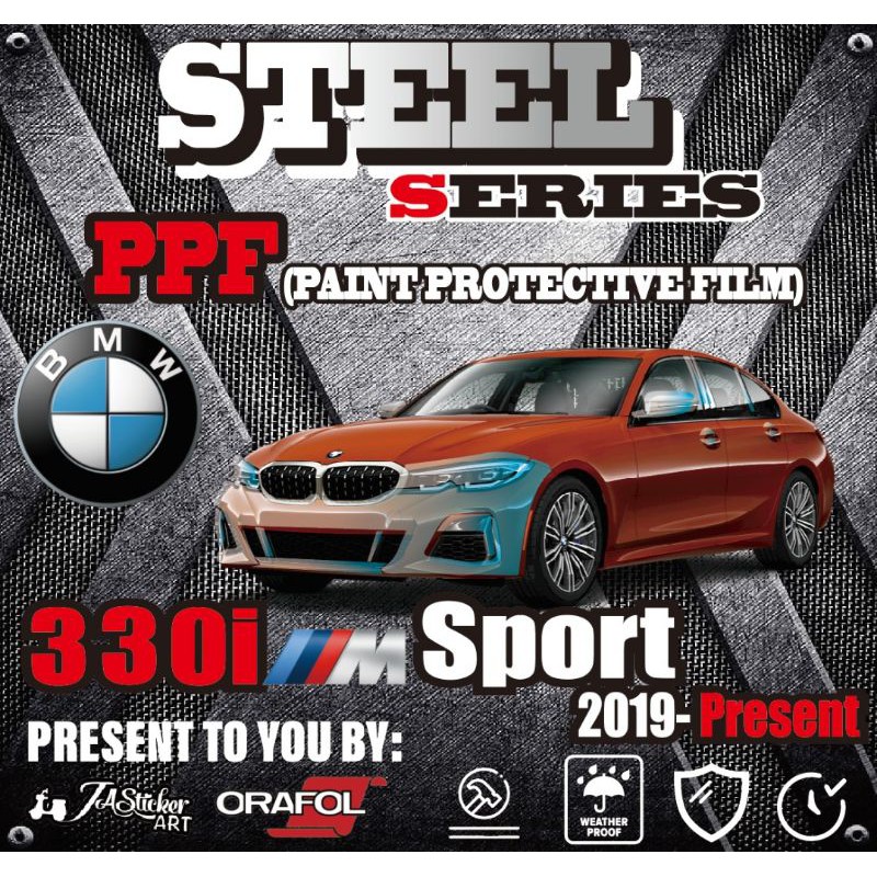 PPF ชุดเหล็กใส BMW 330I