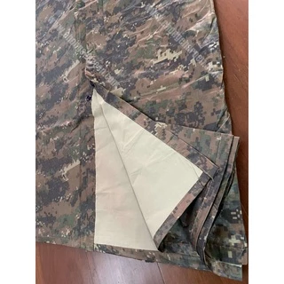 เสื้อกันฝน ลายพรางเขียว ชุดกันฝน อย่างหนา คลุม ค้างคาว